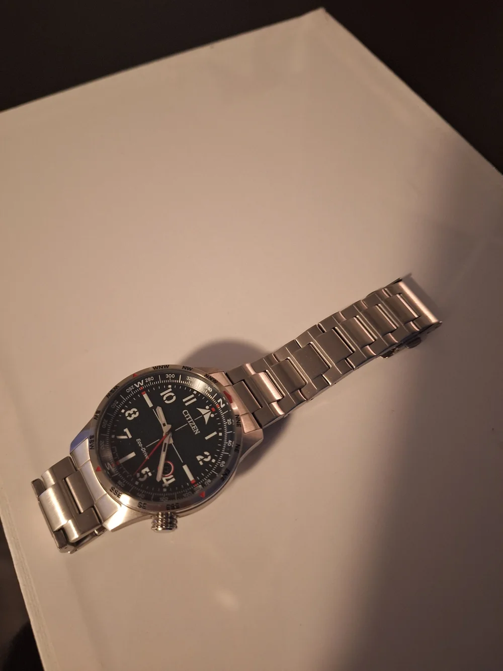 Citizen Men’s Silver Stainless Steel Watch with Green Dial